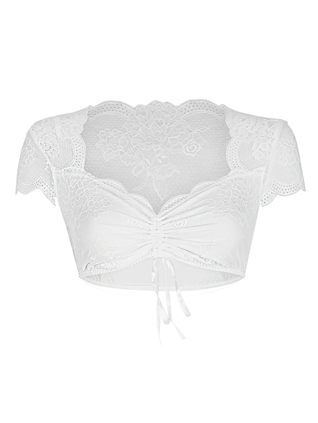 Nina Von C. Dirndlbluse »Dirndlbluse, kurzarm Tracht«