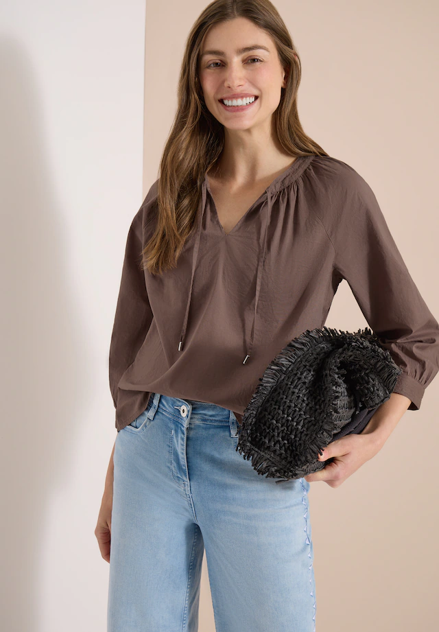Cecil Klassische Bluse aus reiner Baumwolle