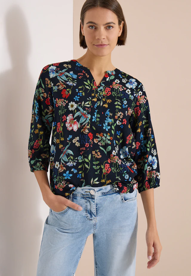 Cecil Klassische Bluse aus softer Viskose