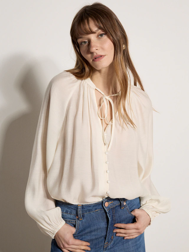 Apricot Klassische Bluse »Bluse« mit verdecktem Verschluss