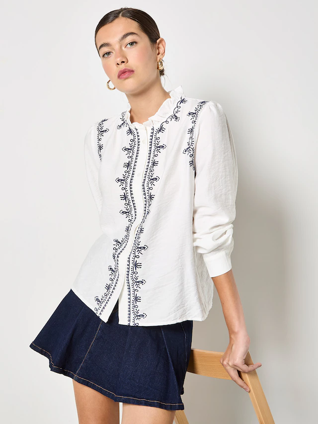 Apricot Klassische Bluse »Bluse« mit Stickerei