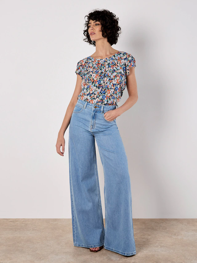 Apricot Druckbluse »Bluse« mit Tulpenärmeln
