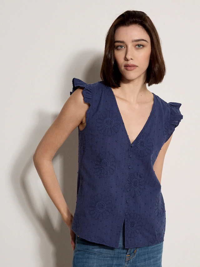 Apricot Klassische Bluse »Bluse« mit Stickerei