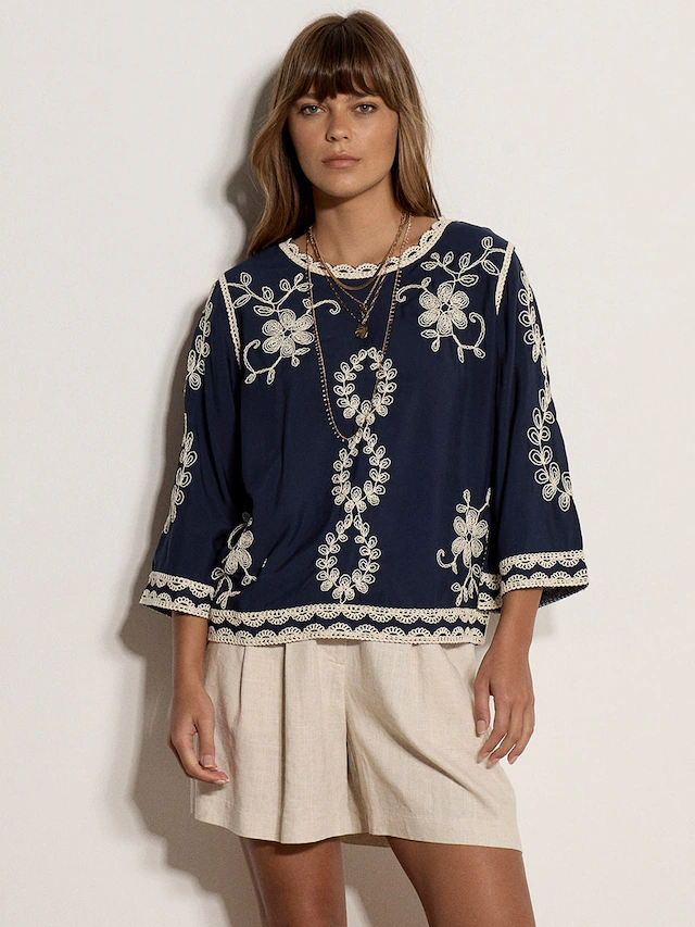 Apricot Klassische Bluse »Bluse« Stickerei