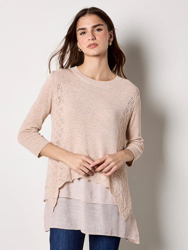 Apricot Longbluse »Bluse« mit strukturierter Oberfläche