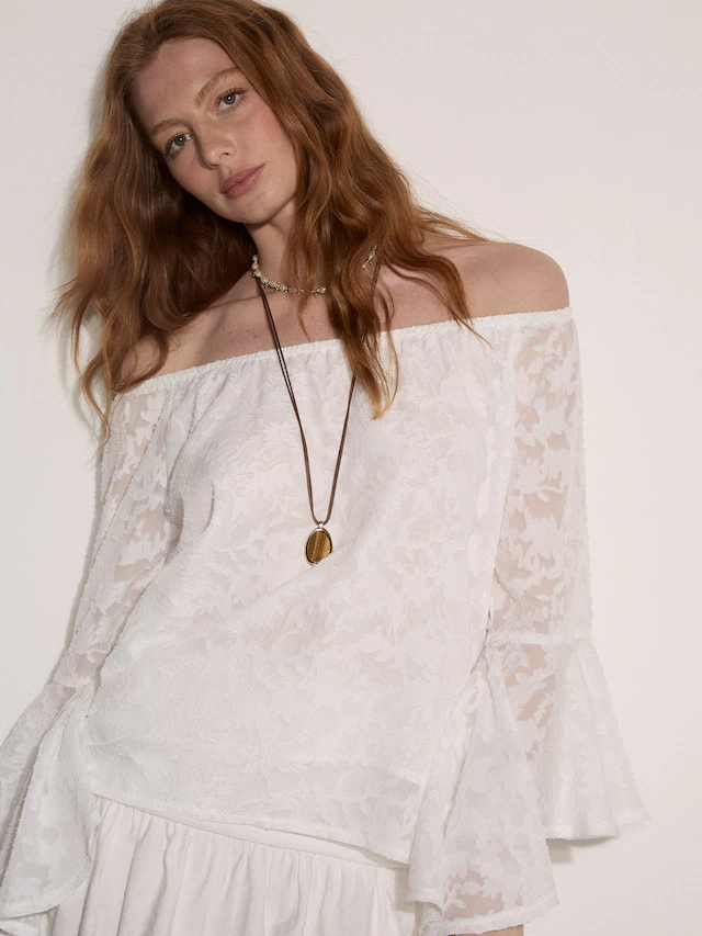 Apricot Chiffonbluse »Bluse« mit verdecktem Verschluss