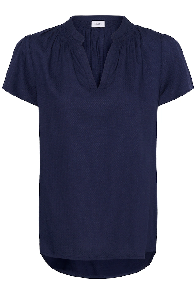 Saint Tropez Kurzarmbluse »Kurzarm-Bluse BrittaSZ«