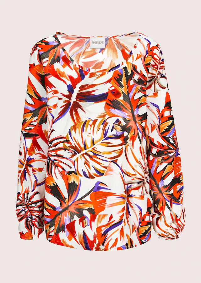 MADELEINE Langarmbluse »Bluse Florale Langarmbluse aus Viskose«
