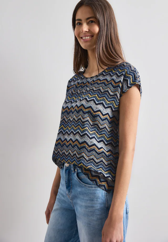 STREET ONE Blusentop mit allover Print