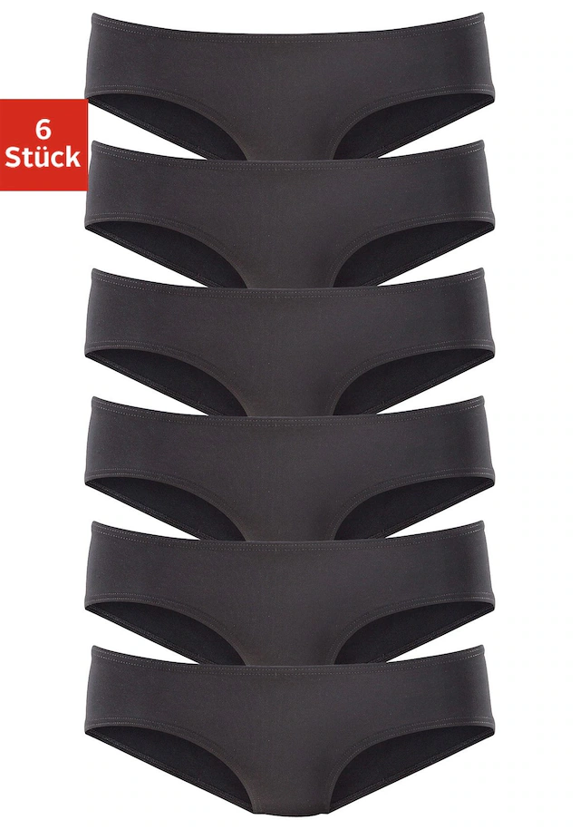 Vivance active Hipster 6er-Pack,aus weicher Microfaser