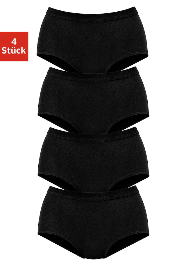 petite fleur Taillenslip 4er-Pack,aus elastischer Baumwoll-Qualität