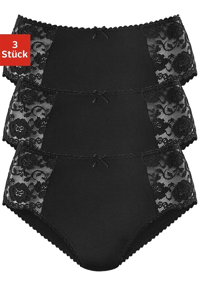 petite fleur Hüftslip 3er-Pack,aus elastischer Baumwoll-Qualität