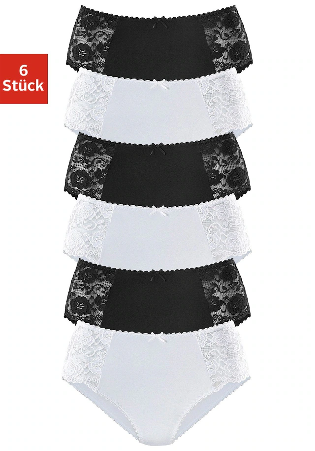 petite fleur Hüftslip 6er-Pack,aus elastischer Baumwoll-Qualität