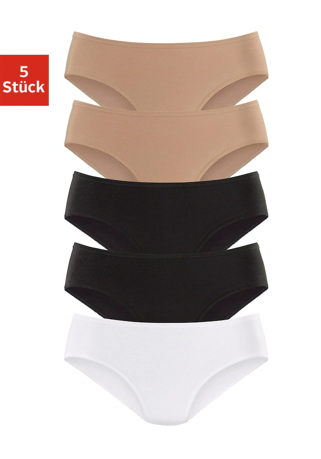 petite fleur Jazz-Pants Slips 5er-Pack,aus elastischer Baumwolle