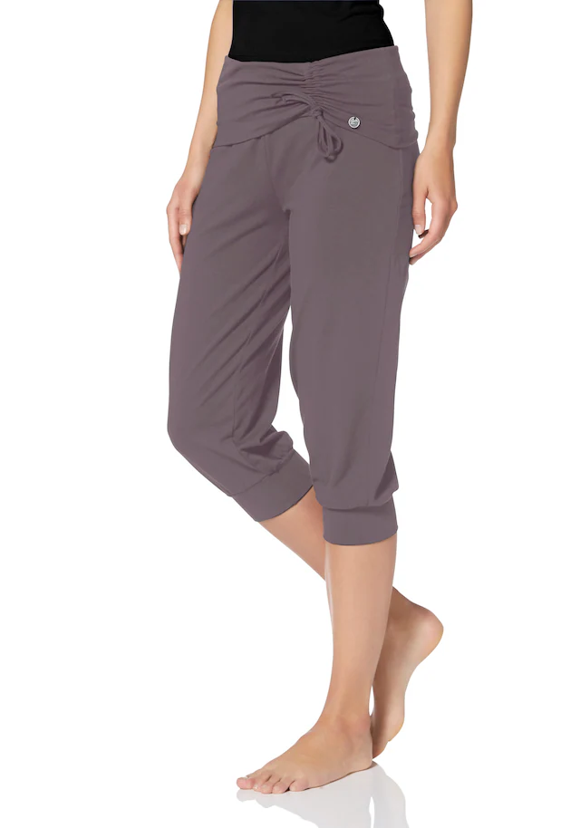 Ocean Sportswear Yogahose »Soulwear - 3/4 Yoga Pants« Komfortabler Umschlagbund mit seitlicher Raffung