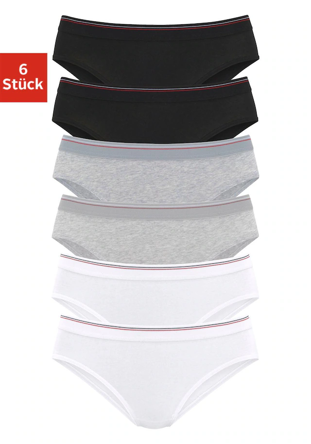 H.I.S Bikinislip 6er-Pack,aus elastischer Baumwoll-Qualität