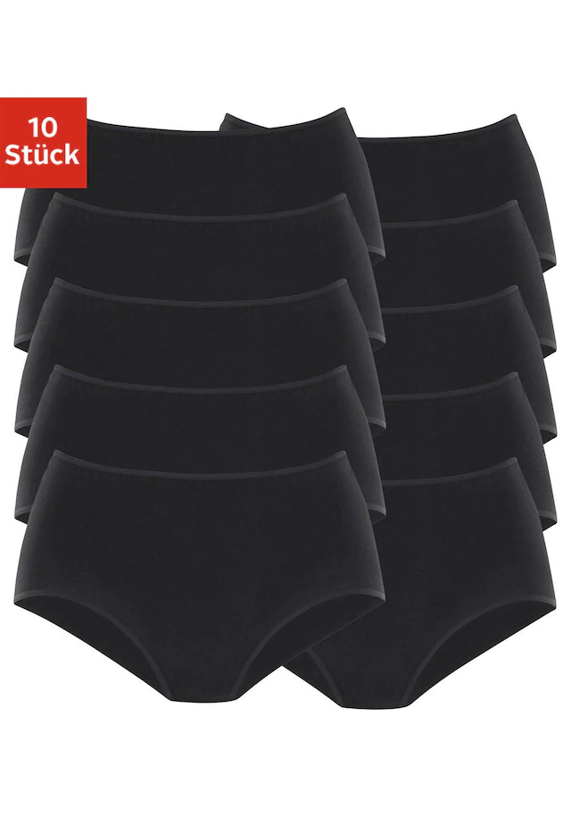 petite fleur Taillenslip 10er-Pack,aus elastischer Baumwolle
