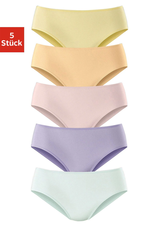 petite fleur Jazz-Pants Slips 5er-Pack,aus elastischer Baumwoll-Qualität