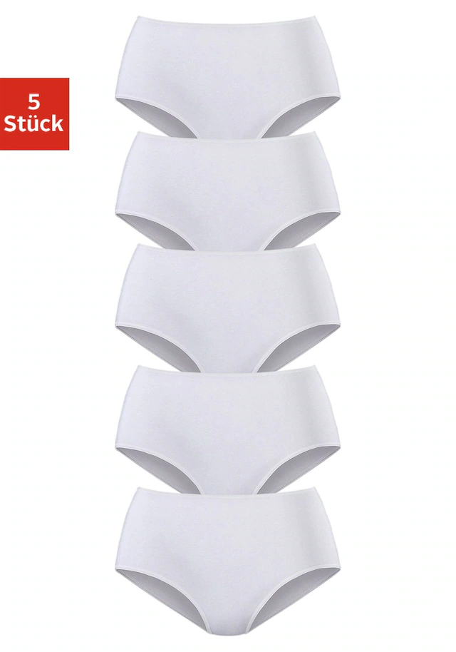 petite fleur Taillenslip 5er-Pack,aus elastischer Baumwoll-Qualität