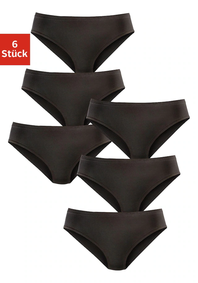 petite fleur Jazz-Pants Slips 6er-Pack,aus reiner Baumwolle