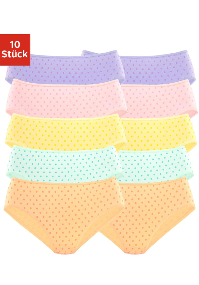 petite fleur Jazz-Pants Slips 10er-Pack,aus elastischer Baumwolle