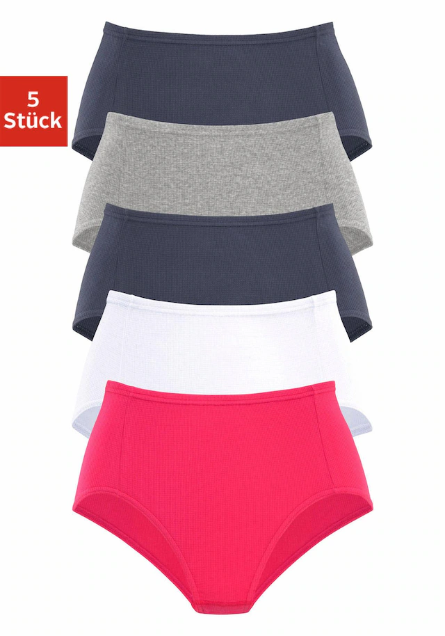 petite fleur Taillenslip 5er-Pack,aus weicher Pikee-Qualität