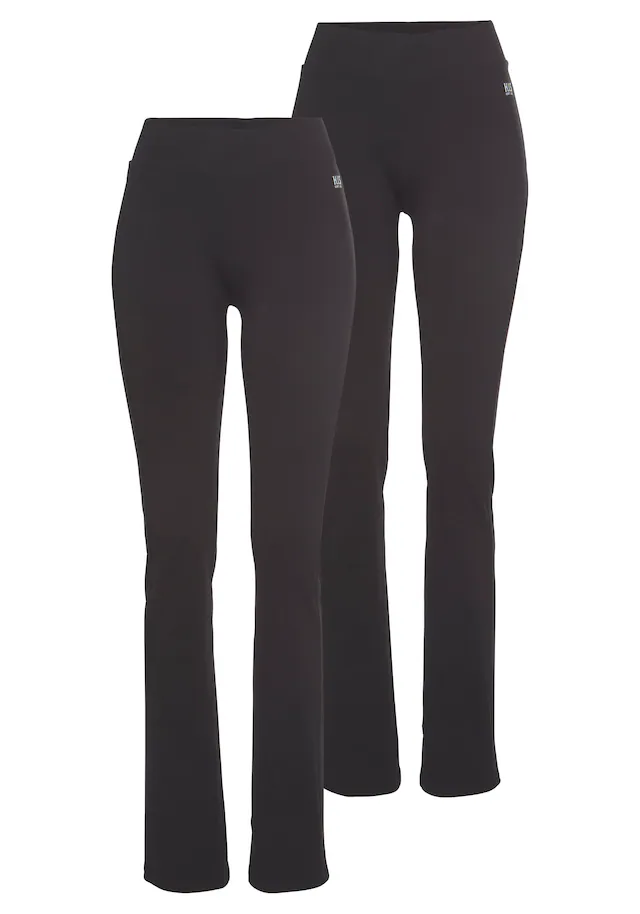 H.I.S Leggings Bootcut‑Leggings im praktischen 2er‑Pack mit elastischem Bund