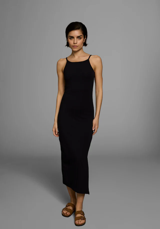 AJC Sommerkleid Ohne Taschen aus Single Jersey, mit verstellbaren Spaghettiträgern