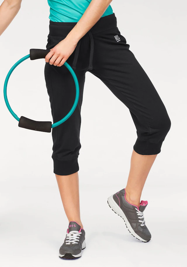 H.I.S 3/4-Sweathose Festes Sweatmaterial mit elastischem Bund und Kordelzug
