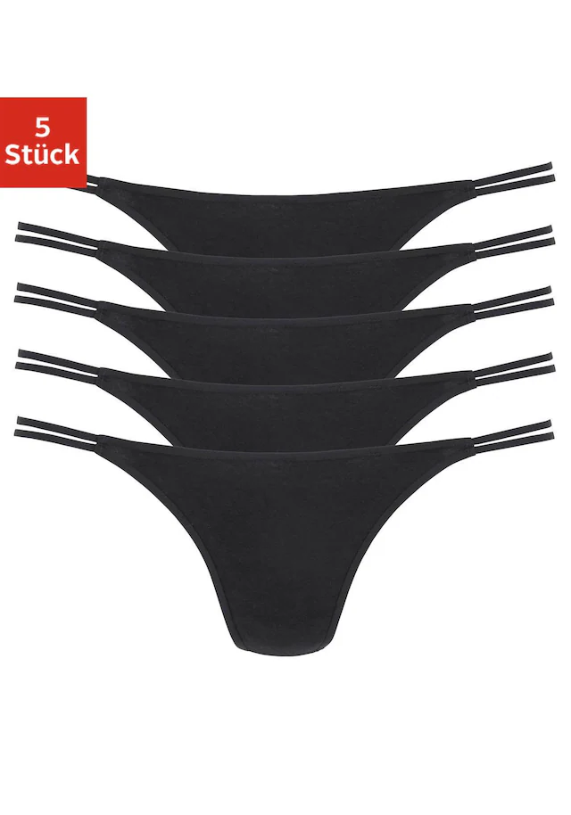 Vivance String 5er-Pack,aus elastischer Baumwolle