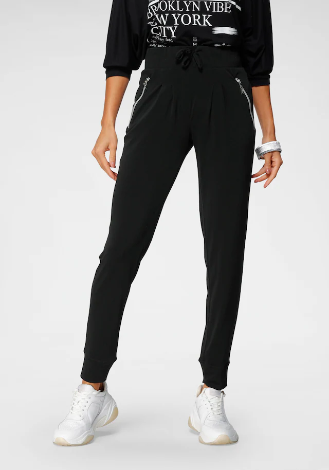 Laura Scott Jogger Pants mit Reißverschlusstaschen