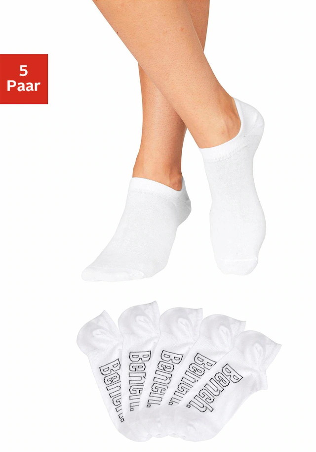 Bench. Sneakersocken Packung, 5 Stk. tlg. für modische Sneaker-Schuhe