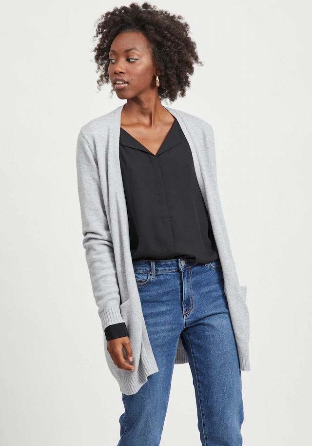 Vila Cardigan »VIRIL OPEN L/S KNIT CARDIGAN - NOOS« in offener Form