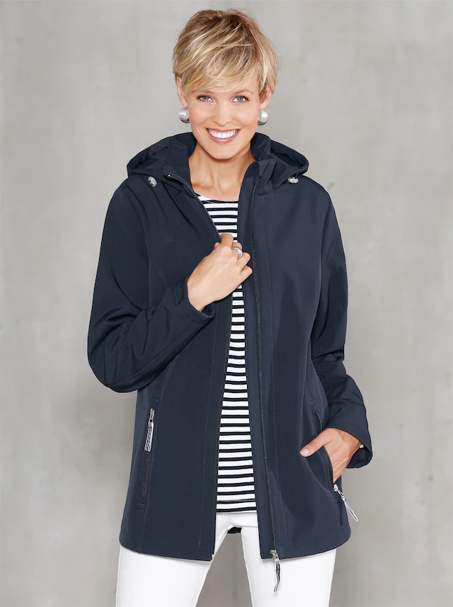 Classic Basics Softshelljacke mit Kapuze
