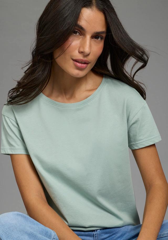 AJC T-Shirt Basic-Stil, Oversize-Passform, Rundhalsausschnitt