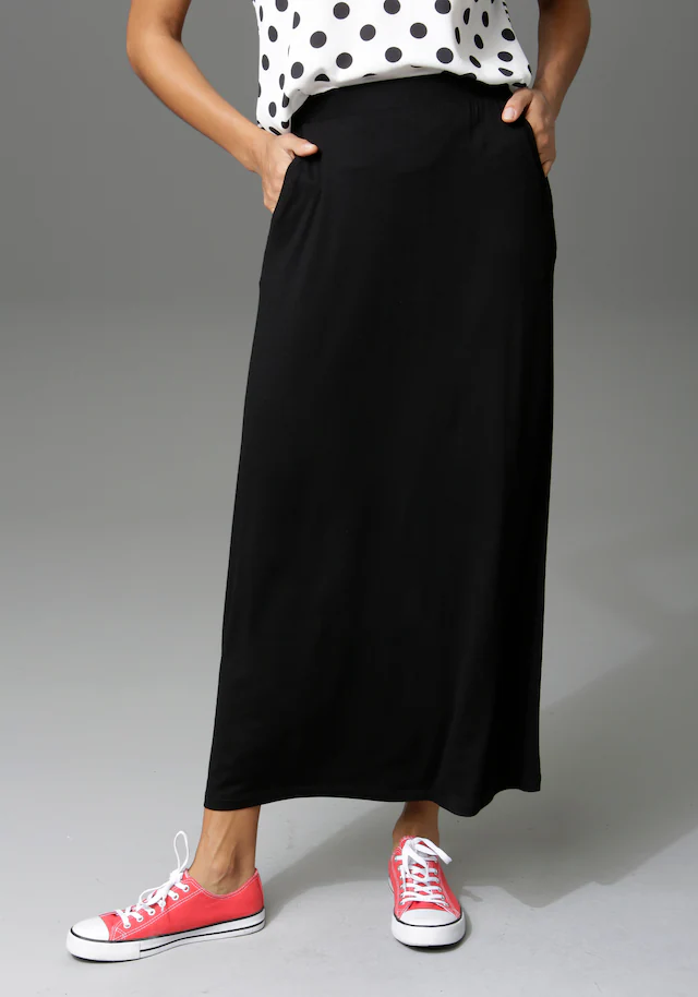 Aniston CASUAL Maxirock im Marine Look