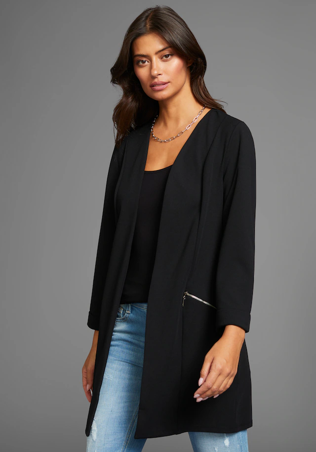 Laura Scott Longblazer mit Reißverschlüssen