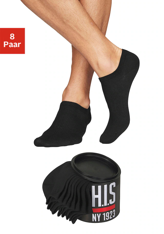 H.I.S Sneakersocken Dose, 8 Stk. tlg. in der Geschenkdose