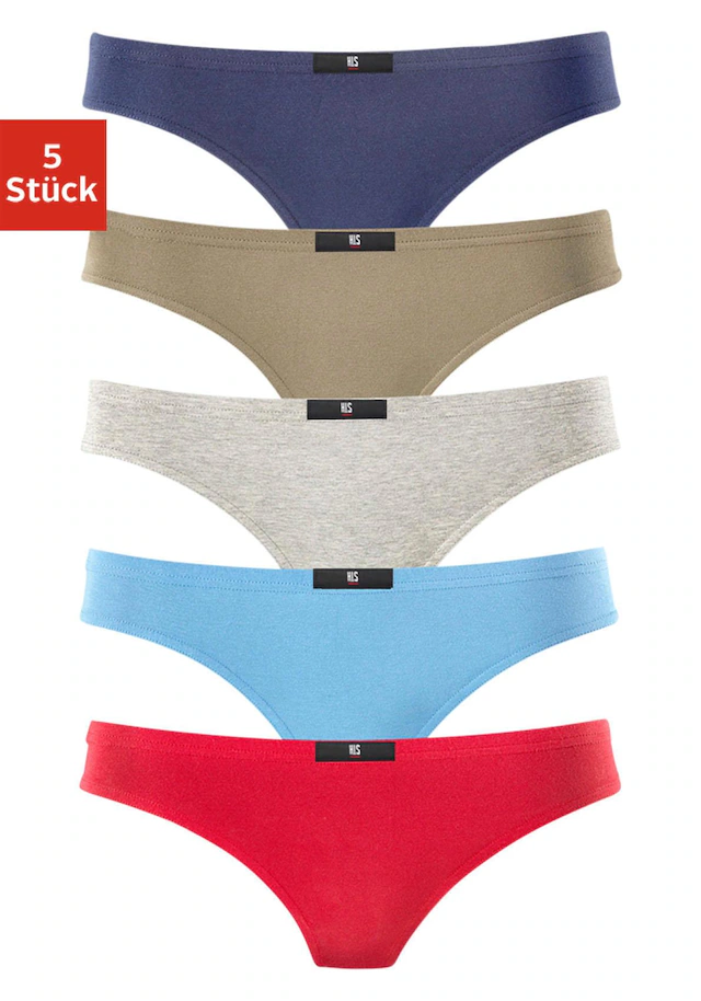 H.I.S String 5er-Pack,aus elastischer Baumwoll-Qualität