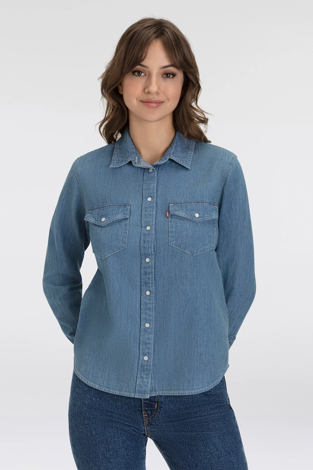 Levi's® Jeansbluse »ESSENTIAL WESTERN« mit Brusttaschen mit Druckknöpfen