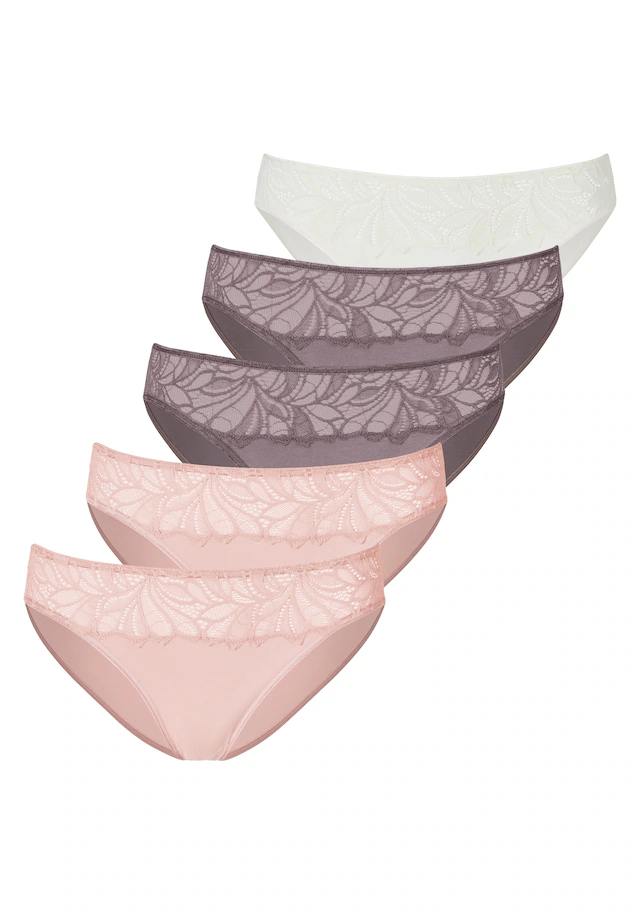 Vivance Bikinislip 5er-Pack,aus elastischer Baumwoll-Qualität
