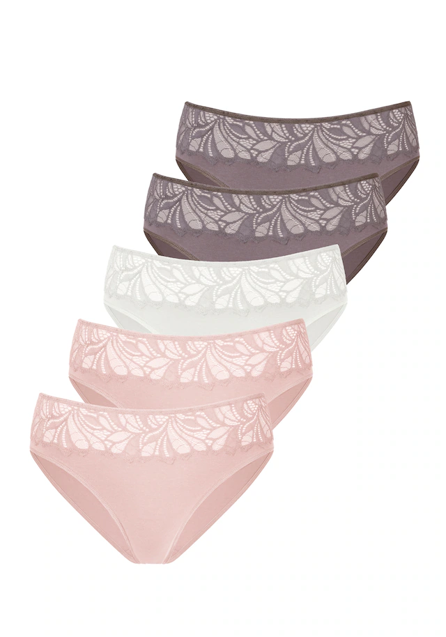 Vivance Jazz-Pants Slips 5er-Pack,aus elastischer Baumwoll-Qualität