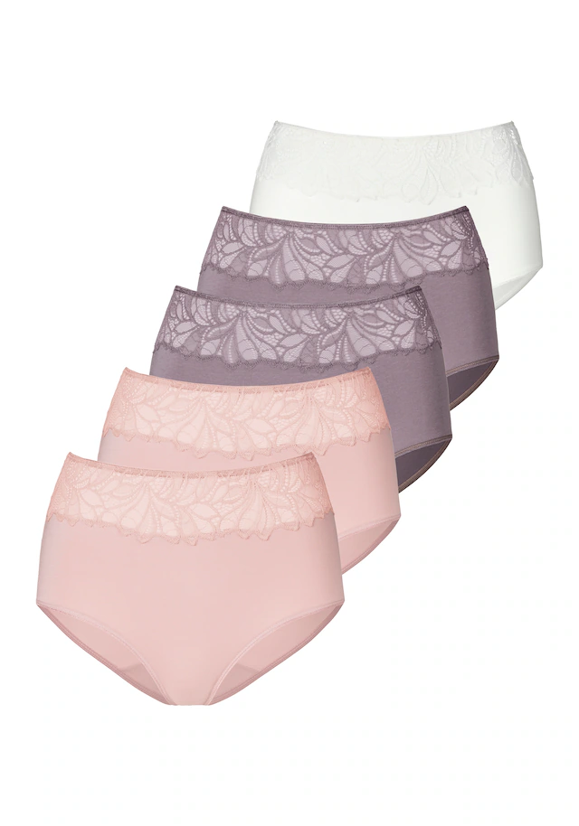 Vivance Taillenslip 5er-Pack,aus elastischer Baumwoll-Qualität