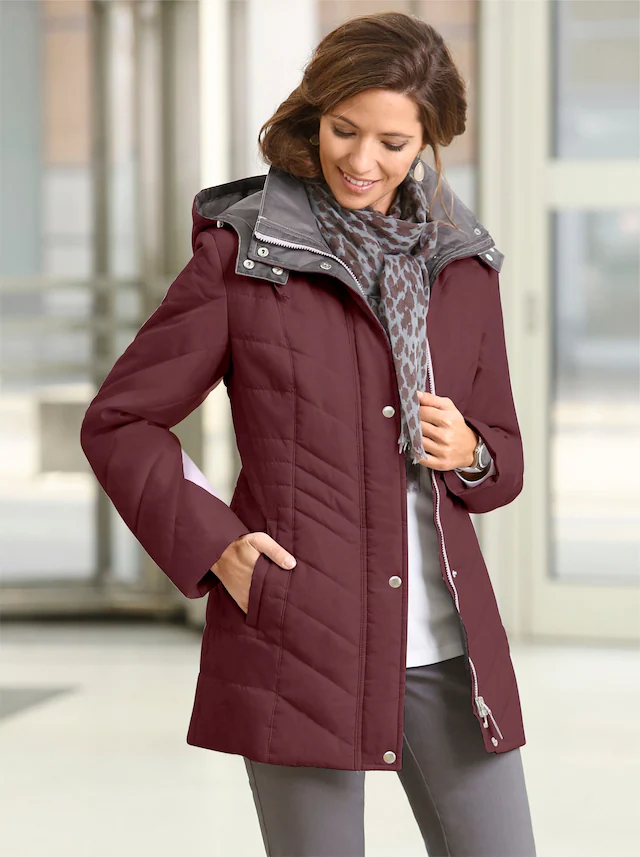 Classic Basics Steppjacke mit Kapuze