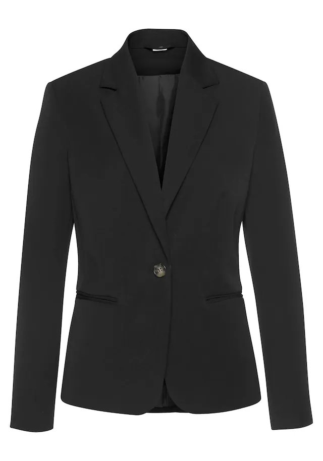 LASCANA Kurzblazer in klassischer Form, taillierter Damenblazer, sportlich elegant