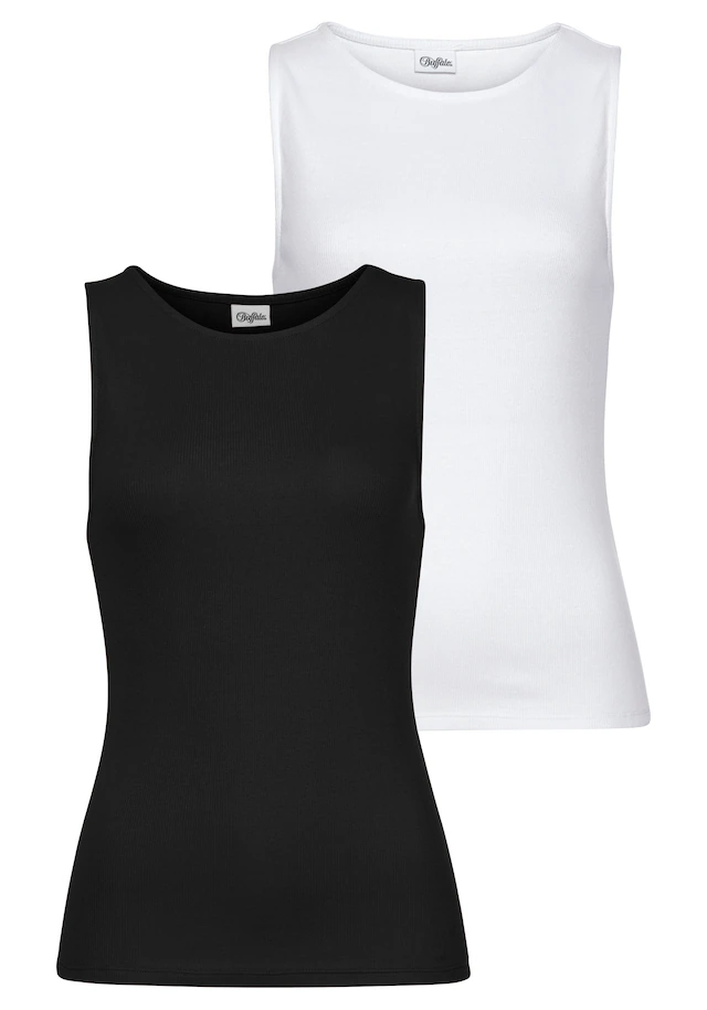 Buffalo Tanktop Packung, 2er-Pack,aus weicher Rippware