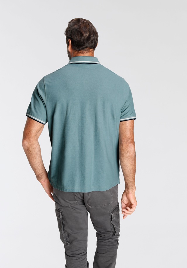 Man's World Poloshirt Kurzarm, lässige Passform, mit trendigem Print, Polokragen