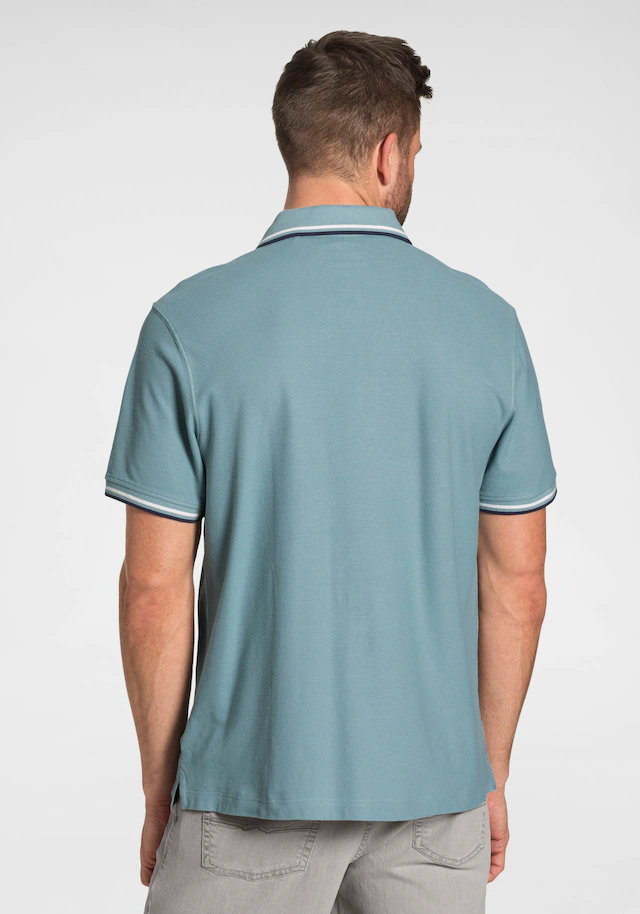 Man's World Poloshirt Kurzarm, lässige Passform, mit trendigem Print, Polokragen