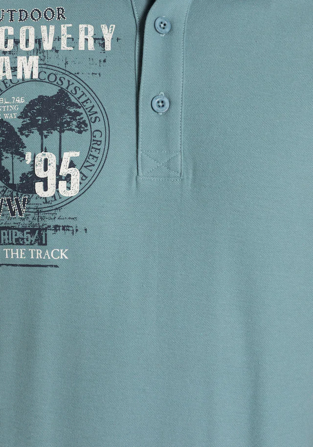 Man's World Poloshirt Kurzarm, lässige Passform, mit trendigem Print, Polokragen