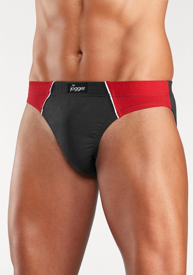 le jogger® Slip Packung, 6 Stk. mit kontrastfarbenen Highlights